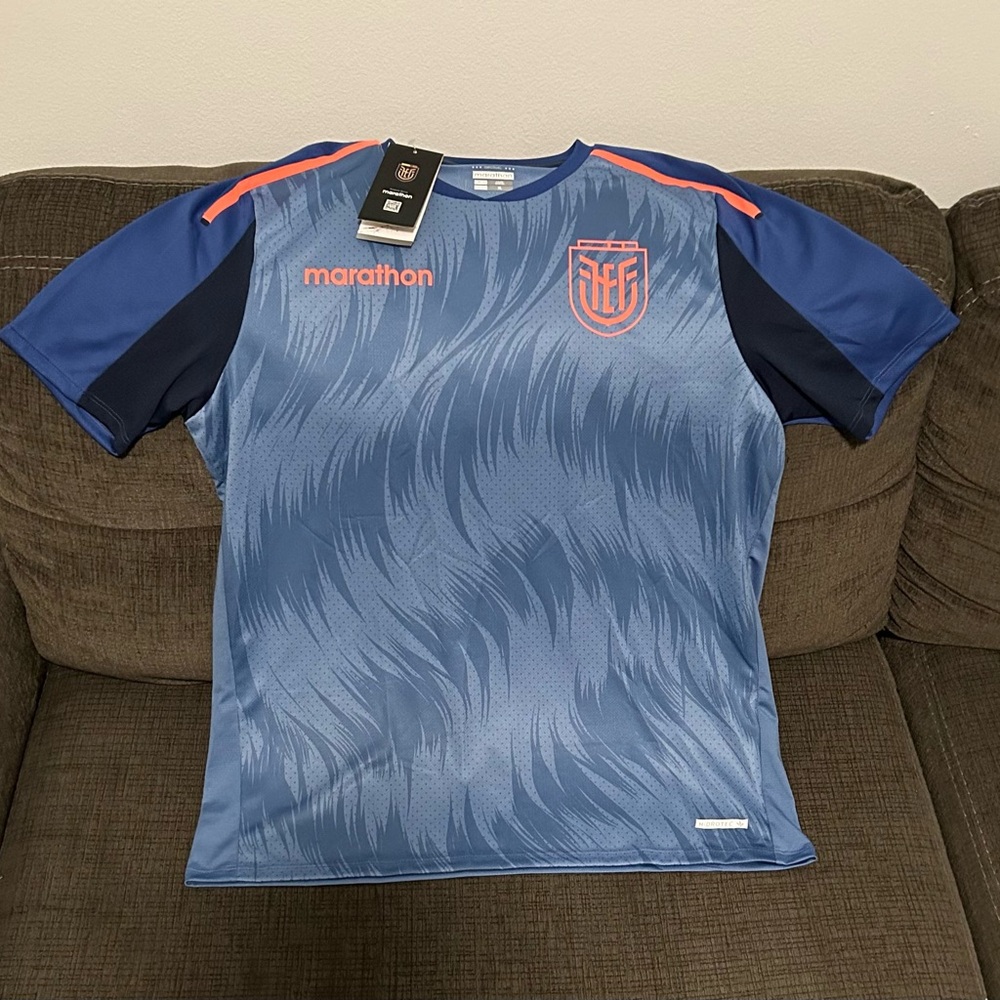 Marathon Authentic Ecuador National Team Soccer Training Jersey Men’s Sz XL